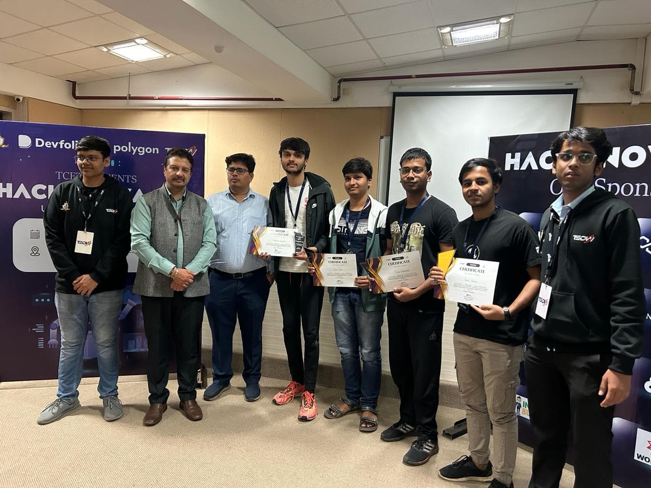 2nd Position at Hackanova 3.0 TCET