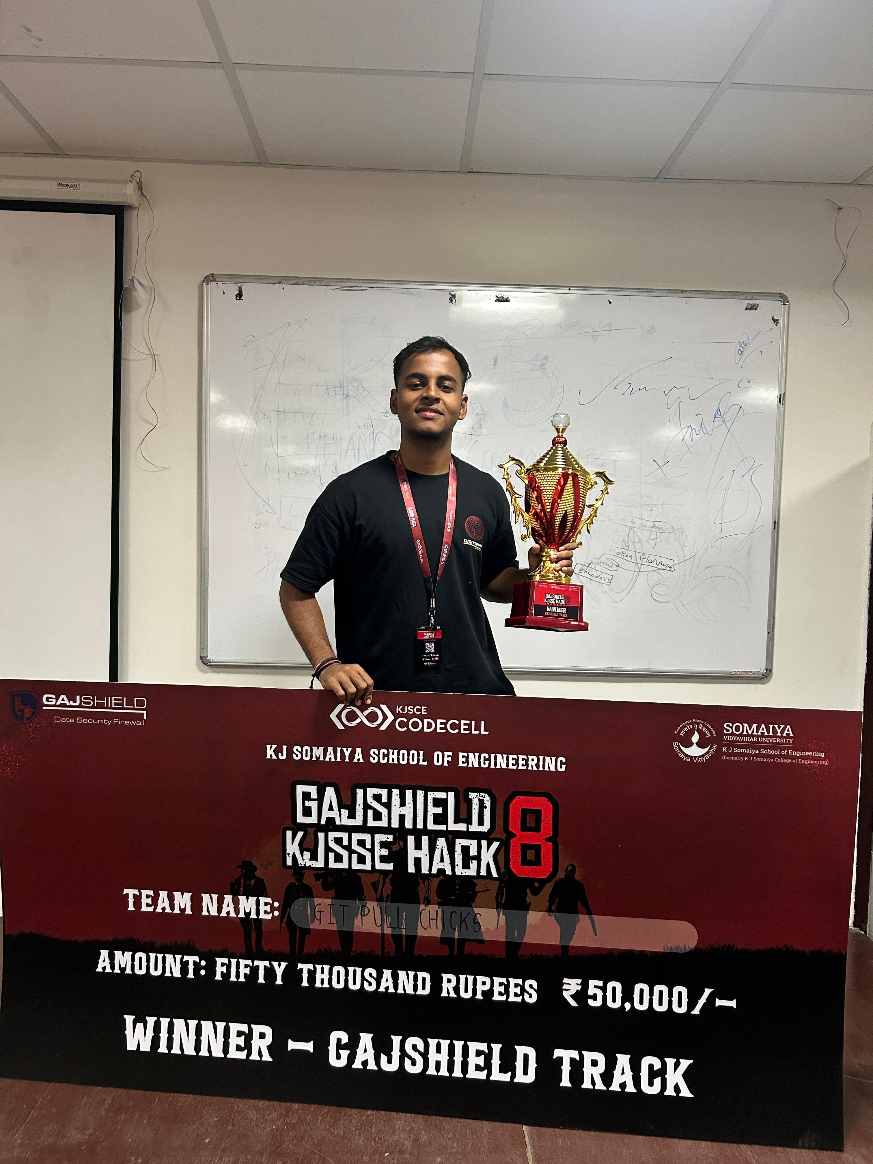1st Winner - GajShield, KJSCE